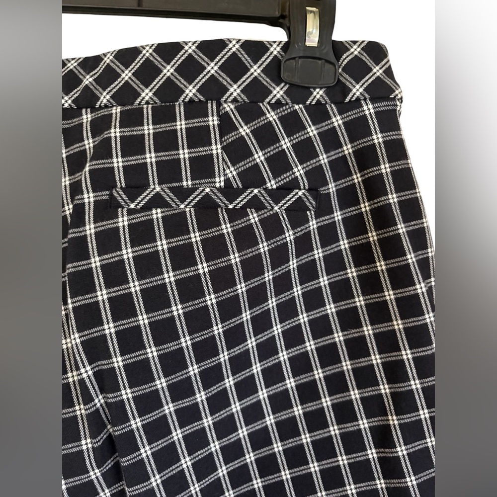 J. Jill Preppy Black/White Checkered Women's Pants. 12 Tall. Like new condition! - Picture 5 of 11